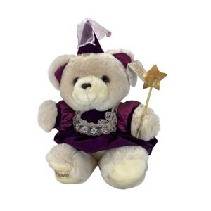 Dan Dee Teddy Precious Wizard Witch Bear Purple Velvet Star 189787 Plush 14in